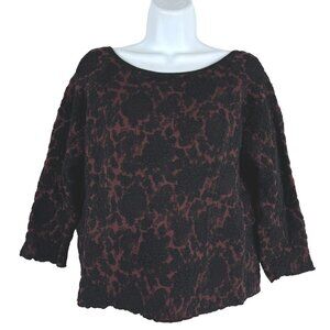 Peruvian Connection Cardigan Sweater Large Textured Pima‎ Cotton Blend CJ-1781